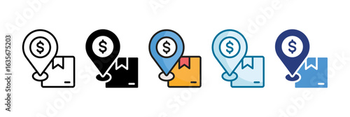 Market Positioning Icon Set Multiple Style Collection