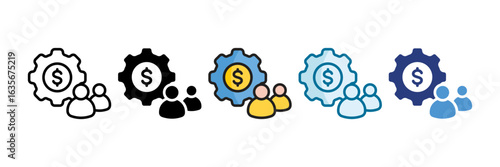 Corporate Strategy Icon Set Multiple Style Collection