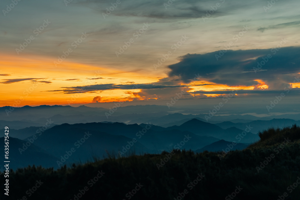 Fototapeta premium mountain Pulag, Mountain Province, Philippines