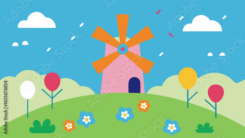 birthday windmill farm open field