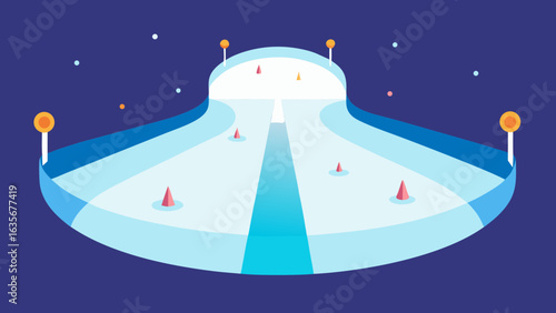 ice skating birthday glowing rink