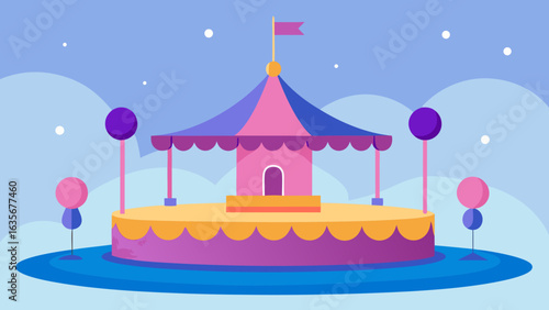 magical carousel birthday glitter ride