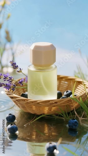 Frosted Glass Perfume Bottle with Matte Cap