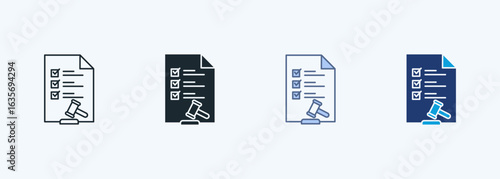 Regulatory Compliance Multiple Style Icon Collection