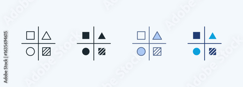 Differentiation Multiple Style Icon Collection