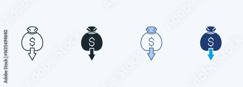 Cost Reduction Multiple Style Icon Collection