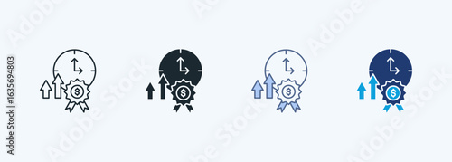 Lean Management Multiple Style Icon Collection