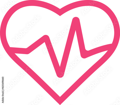 Heat Pulse Line Icon