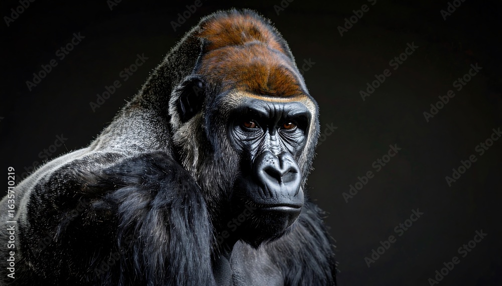 Obraz premium Gorilla portrait, close-up
