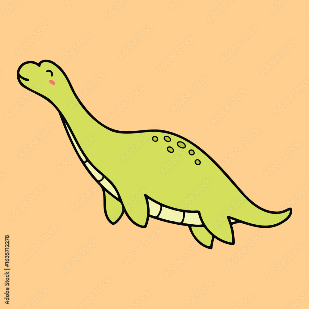 custom made wallpaper toronto digitalCute and Kawaii Dinosaur Doodle - Nursery Illustration