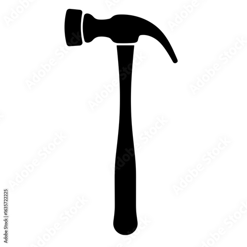 Silhouette of Judge's Gavel, Justice and Legal Authority Symbol