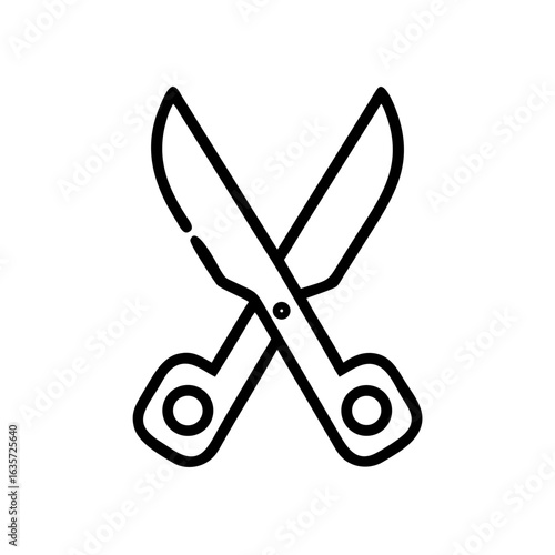 Scissors Icon for Creativity and Crafting Topics
