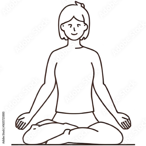 yoga girl vector