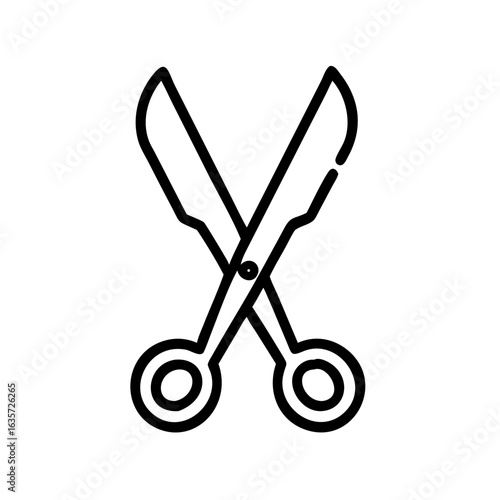 Scissors Icon for Creativity and Crafting Topics