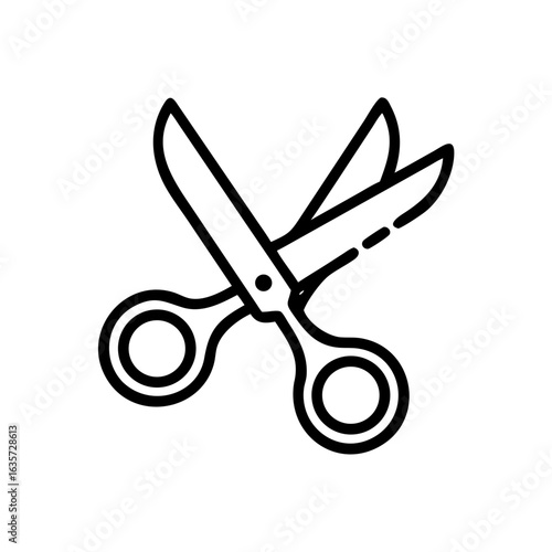 Scissors Icon for Creativity and Crafting Topics
