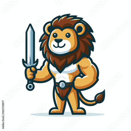 The gallant lion mascot