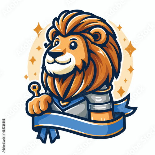 The gallant lion mascot