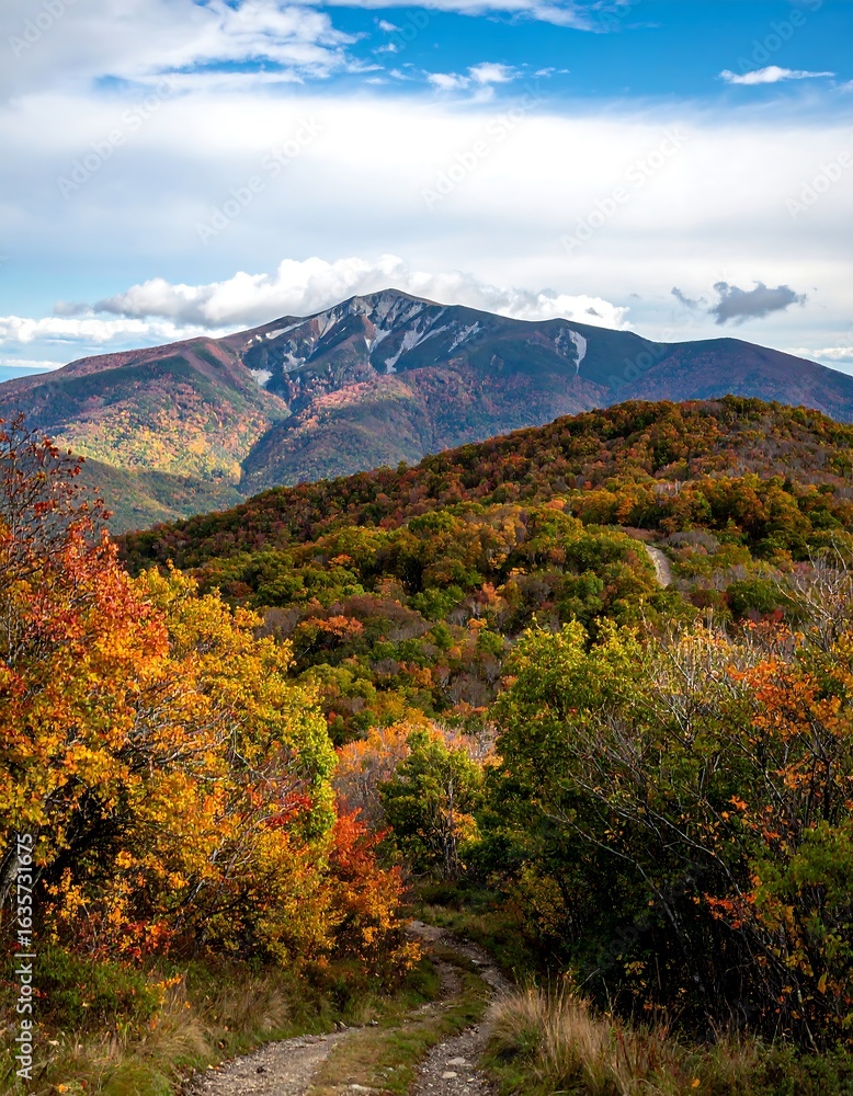 Fototapeta premium Autumn mountain vista
