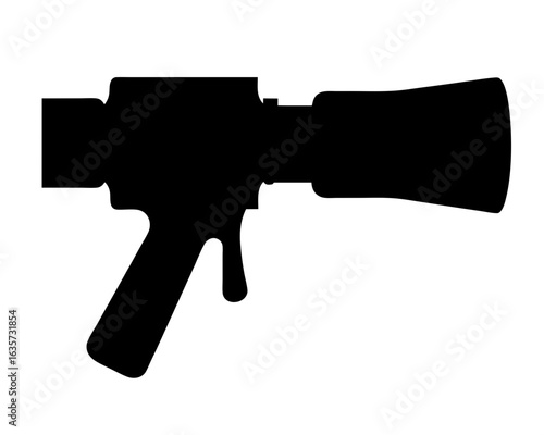 Silhouette of M79 Grenade Launcher, a single shot grenade launcher weapon