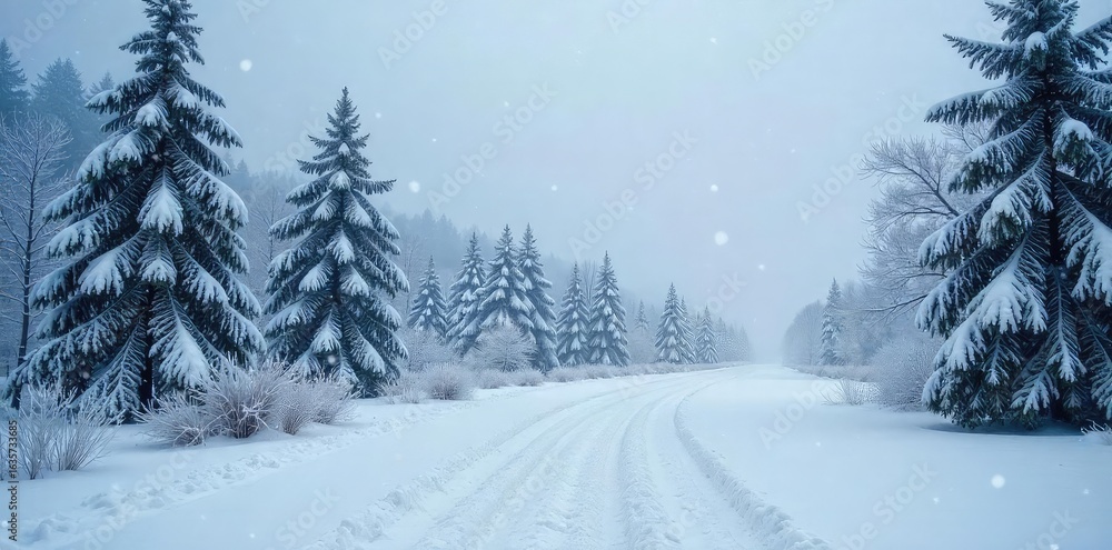 A picturesque winter scene featuring a heavy snowfall blanketing a frosty landscape The air is crisp and cold, creating a serene and peaceful atmosphere Perfect for winter themes , rime, woodland A picturesque winter scene featuring a heavy snowfall blanketing a frosty landscape The air is crisp and cold, creating a serene and peaceful atmosphere Perfect for winter themes , rime, woodland