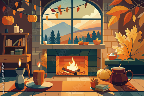 halloween background with pumpkin
