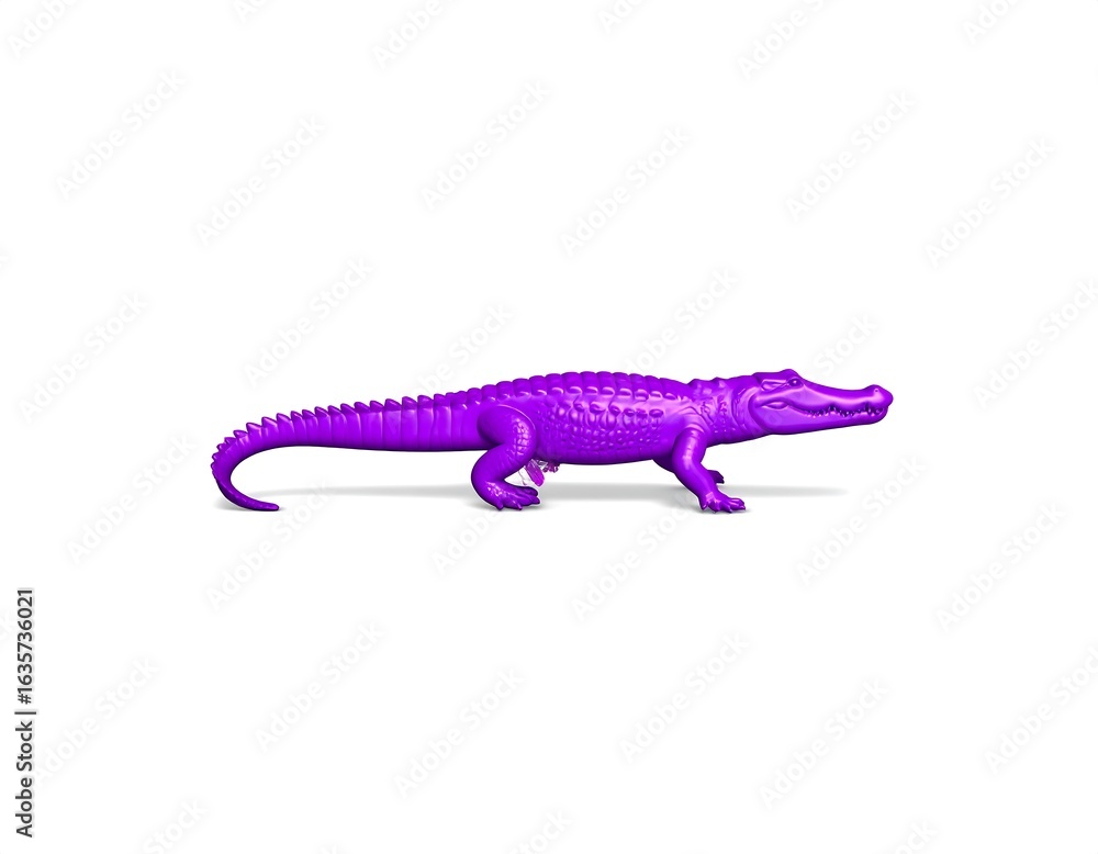 Fototapeta premium Purple Alligator figurine
