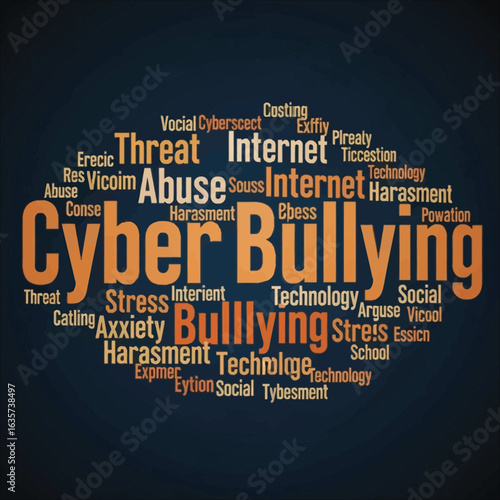 Adobe Illustrator Artwork of Cyber Bullying vector logo