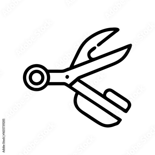 Scissors Icon for Creativity and Crafting Topics