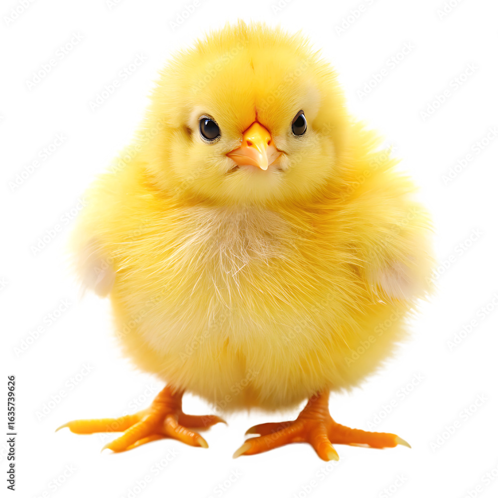 Obraz premium Easter Chick Isolated on White Background