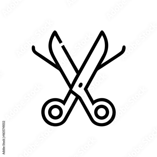 Scissors Icon for Creativity and Crafting Topics