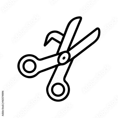 Scissors Icon for Creativity and Crafting Topics