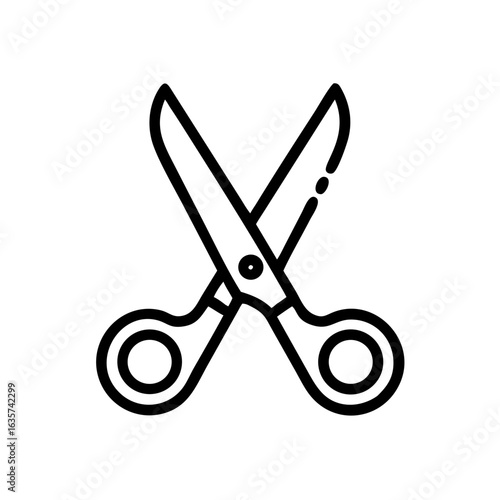 Scissors Icon for Creativity and Crafting Topics