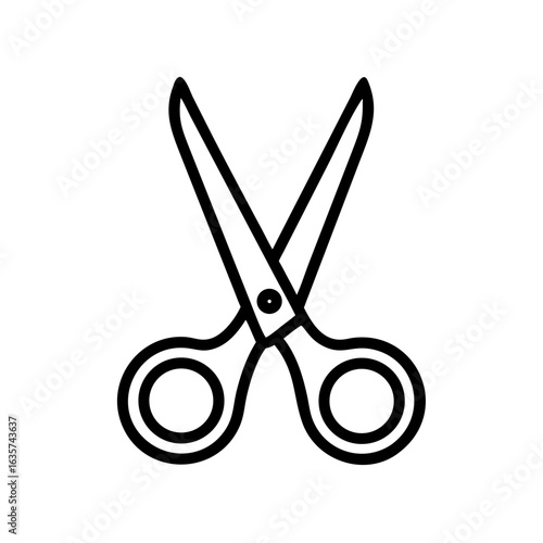 Scissors Icon for Creativity and Crafting Topics