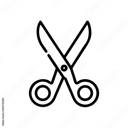 Scissors Icon for Creativity and Crafting Topics