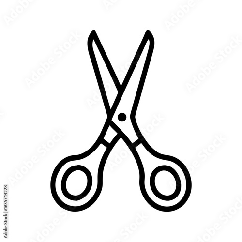Scissors Icon for Creativity and Crafting Topics