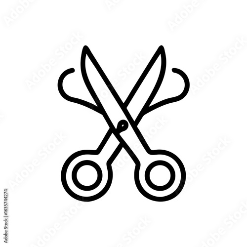 Scissors Icon for Creativity and Crafting Topics