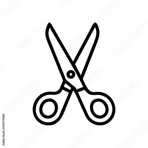 Scissors Icon for Creativity and Crafting Topics