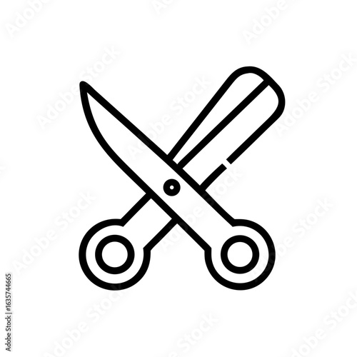 Scissors Icon for Creativity and Crafting Topics