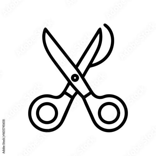 Scissors Icon for Creativity and Crafting Topics