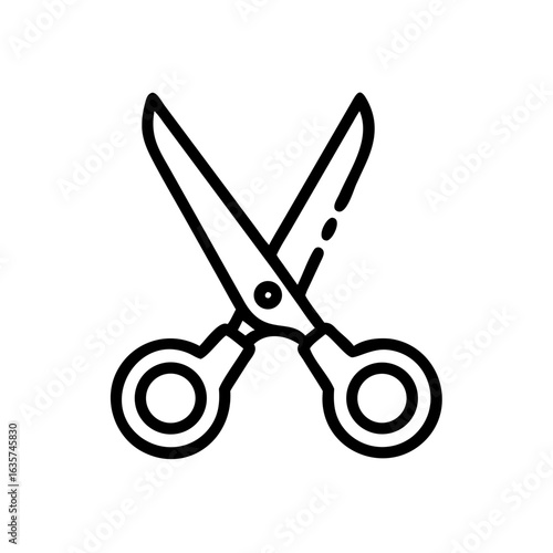 Scissors Icon for Creativity and Crafting Topics
