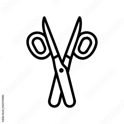 Scissors Icon for Creativity and Crafting Topics