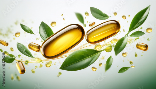 Plant-Based Omega-3 Capsules with Natural Ingredients for Modern Wellness