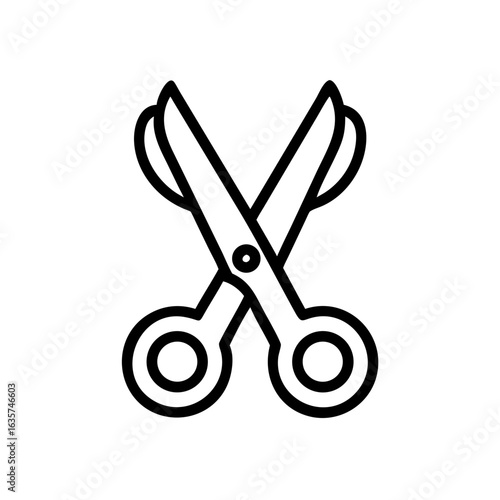 Scissors Icon for Creativity and Crafting Topics