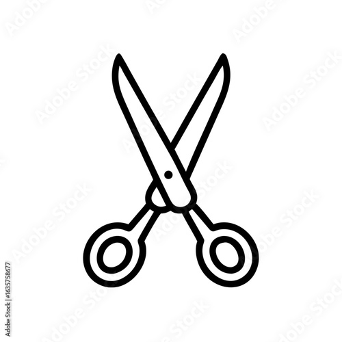 Scissors Icon for Creativity and Crafting Topics