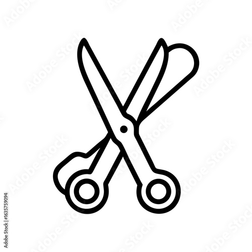 Scissors Icon for Creativity and Crafting Topics
