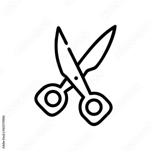 Scissors Icon for Creativity and Crafting Topics