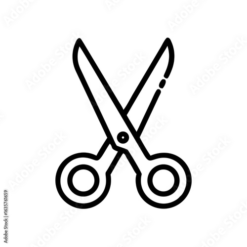 Scissors Icon for Creativity and Crafting Topics