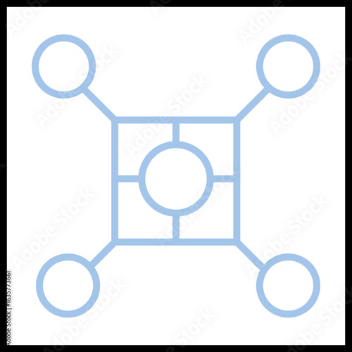 Blockchain Node Icon Design