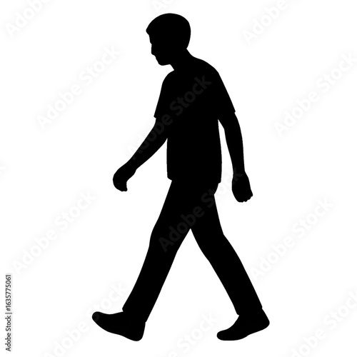 man running silhouette