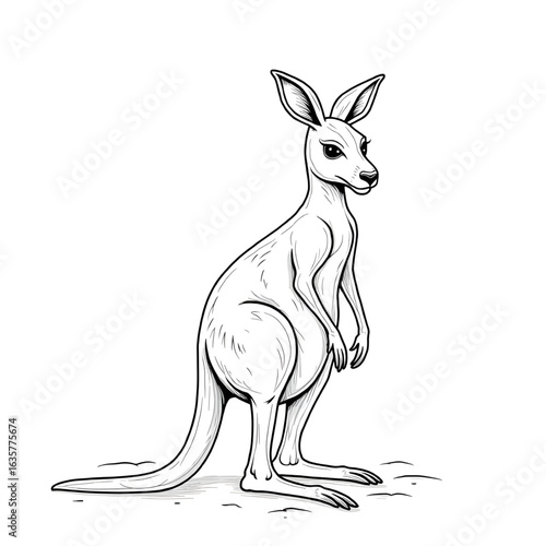 kangaroo vector illustration